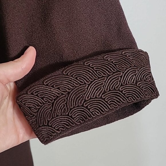 Vintage Kasper Women 100% Wool Jacket Coat Size 10/M Brown Button Up Old Money - Picture 7 of 14